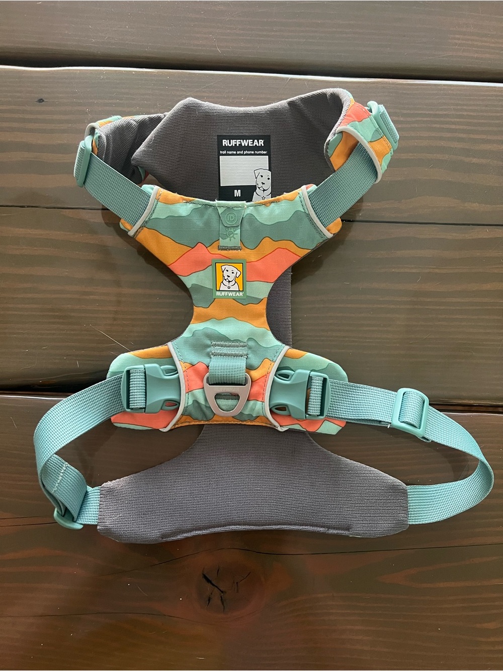 Ruffwear Front Range Dog Harness – Medium – Coastal Mountains Pattern